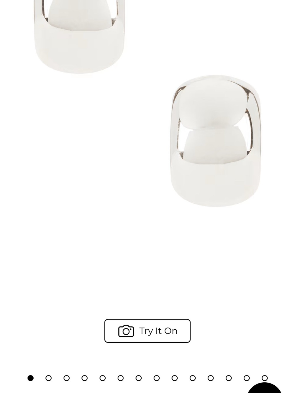 Polished Silver Clip-On Dome Earrings